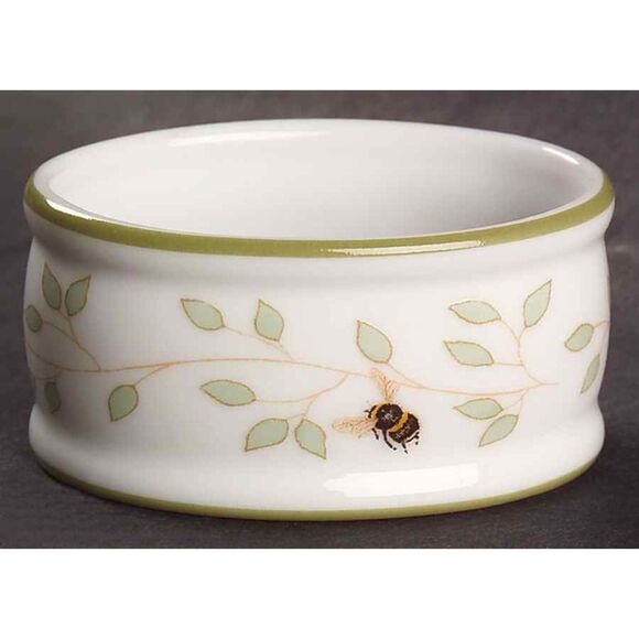 Vtg Lenox Butterfly Meadow Fine Porcelain Oval Napkin Rings Set of 4 - Picture 1 of 5